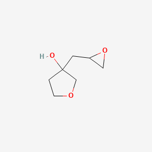 molecular formula C7H12O3 B2709774 3-[(Oxiran-2-yl)methyl]oxolan-3-ol CAS No. 2126159-89-3