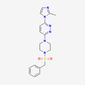3-(4-(benzylsulfonyl)piperazin-1-yl)-6-(2-methyl-1H-imidazol-1-yl)pyridazine