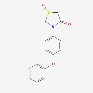 molecular formula C15H13NO3S B2709786 3-(4-Phenoxyphenyl)-1lambda~4~,3-thiazolane-1,4-dione CAS No. 109052-50-8