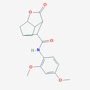 molecular formula C17H19NO5 B270979 N-(2,4-dimethoxyphenyl)-2-oxohexahydro-2H-3,5-methanocyclopenta[b]furan-7-carboxamide 