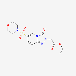 isopropyl 2-(6-(morpholinosulfonyl)-3-oxo-[1,2,4]triazolo[4,3-a]pyridin-2(3H)-yl)acetate