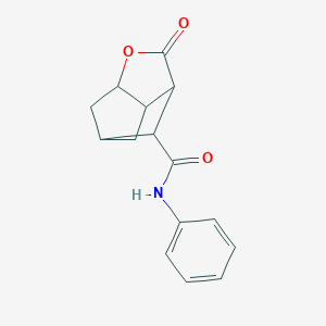 2-oxo-N-phenylhexahydro-2H-3,5-methanocyclopenta[b]furan-7-carboxamide