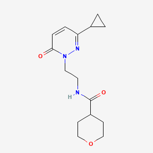 N-(2-(3-cyclopropyl-6-oxopyridazin-1(6H)-yl)ethyl)tetrahydro-2H-pyran-4-carboxamide