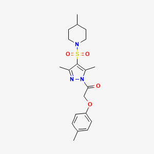 1-({3,5-dimethyl-1-[(4-methylphenoxy)acetyl]-1H-pyrazol-4-yl}sulfonyl)-4-methylpiperidine