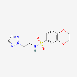 N-(2-(2H-1,2,3-triazol-2-yl)ethyl)-2,3-dihydrobenzo[b][1,4]dioxine-6-sulfonamide