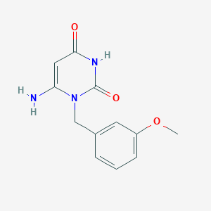 6-Amino-1-[(3-methoxyphenyl)methyl]-1,2,3,4-tetrahydropyrimidine-2,4-dione
