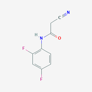 molecular formula C9H6F2N2O B2709829 2-cyano-N-(2,4-difluorophenyl)acetamide CAS No. 1961-38-2