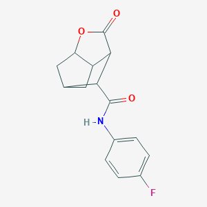 N-(4-fluorophenyl)-2-oxohexahydro-2H-3,5-methanocyclopenta[b]furan-7-carboxamide