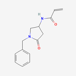 molecular formula C14H16N2O2 B2709836 N-(1-Benzyl-5-oxopyrrolidin-3-yl)prop-2-enamide CAS No. 2305560-66-9