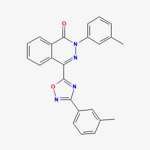 molecular formula C24H18N4O2 B2709851 2-(3-甲基苯基)-4-[3-(3-甲基苯基)-1,2,4-噁二唑-5-基]邻苯二酮-1(2H)-酮 CAS No. 1291844-56-8