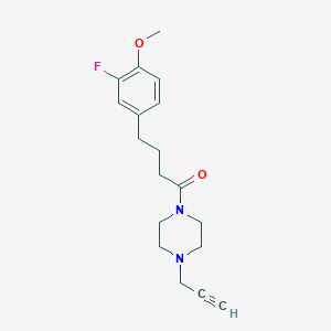 4-(3-Fluoro-4-methoxyphenyl)-1-[4-(prop-2-yn-1-yl)piperazin-1-yl]butan-1-one