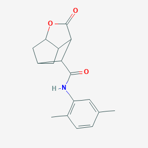 N-(2,5-dimethylphenyl)-2-oxohexahydro-2H-3,5-methanocyclopenta[b]furan-7-carboxamide