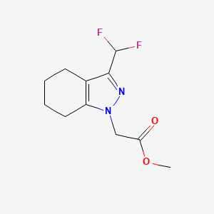 Methyl 2-(3-(difluoromethyl)-4,5,6,7-tetrahydro-1H-indazol-1-yl)acetate