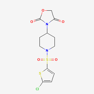 3-(1-((5-Chlorothiophen-2-yl)sulfonyl)piperidin-4-yl)oxazolidine-2,4-dione