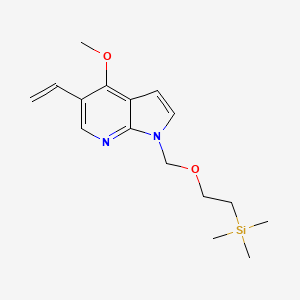 4-methoxy-1-((2-(trimethylsilyl)ethoxy)methyl)-5-vinyl-1H-pyrrolo[2,3-b]pyridine