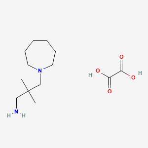 molecular formula C13H26N2O4 B2709899 3-(Azepan-1-yl)-2,2-dimethylpropan-1-amine oxalate CAS No. 1279852-25-3
