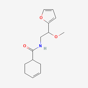 N-(2-(furan-2-yl)-2-methoxyethyl)cyclohex-3-enecarboxamide