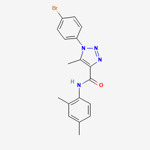 molecular formula C18H17BrN4O B2709909 1-(4-溴苯基)-N-(2,4-二甲基苯基)-5-甲基-1H-1,2,3-三唑-4-甲酰胺 CAS No. 866872-68-6