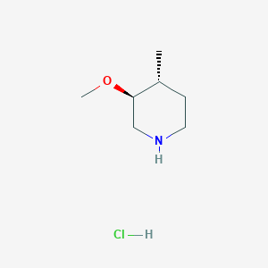 molecular formula C7H16ClNO B2709910 trans-3-Methoxy-4-methyl-piperidine hydrochloride CAS No. 374794-73-7