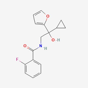 N-(2-cyclopropyl-2-(furan-2-yl)-2-hydroxyethyl)-2-fluorobenzamide