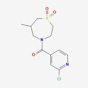 4-(2-Chloropyridine-4-carbonyl)-6-methyl-1lambda6,4-thiazepane-1,1-dione