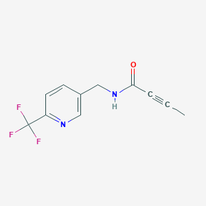 N-[[6-(Trifluoromethyl)pyridin-3-yl]methyl]but-2-ynamide