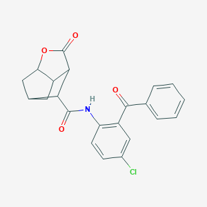 N-[4-chloro-2-(phenylcarbonyl)phenyl]-2-oxohexahydro-2H-3,5-methanocyclopenta[b]furan-7-carboxamide