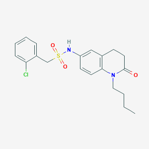 molecular formula C20H23ClN2O3S B2709922 N-(1-butyl-2-oxo-1,2,3,4-tetrahydroquinolin-6-yl)-1-(2-chlorophenyl)methanesulfonamide CAS No. 946270-73-1