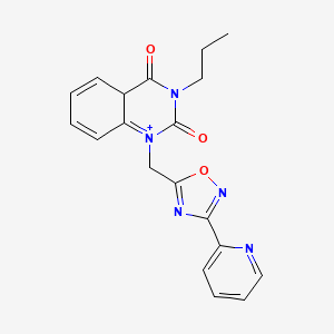 3-Propyl-1-{[3-(pyridin-2-yl)-1,2,4-oxadiazol-5-yl]methyl}-1,2,3,4-tetrahydroquinazoline-2,4-dione