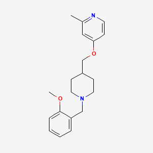 molecular formula C20H26N2O2 B2709928 4-[[1-[(2-Methoxyphenyl)methyl]piperidin-4-yl]methoxy]-2-methylpyridine CAS No. 2380032-73-3