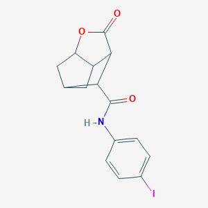 molecular formula C15H14INO3 B270993 N-(4-iodophenyl)-2-oxohexahydro-2H-3,5-methanocyclopenta[b]furan-7-carboxamide 