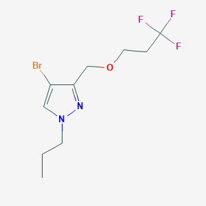 4-bromo-1-propyl-3-[(3,3,3-trifluoropropoxy)methyl]-1H-pyrazole