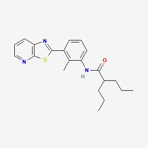 N-(2-methyl-3-(thiazolo[5,4-b]pyridin-2-yl)phenyl)-2-propylpentanamide