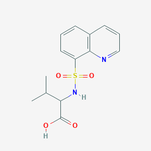 3-Methyl-2-(quinolin-8-ylsulfonylamino)butanoic acid