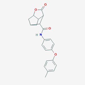 N-[4-(4-methylphenoxy)phenyl]-2-oxohexahydro-2H-3,5-methanocyclopenta[b]furan-7-carboxamide