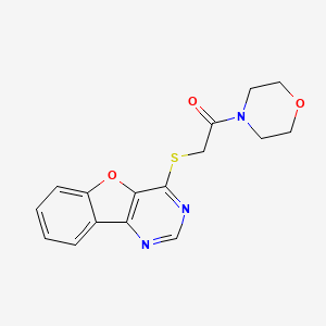 2-(Benzofuro[3,2-d]pyrimidin-4-ylthio)-1-morpholinoethanone