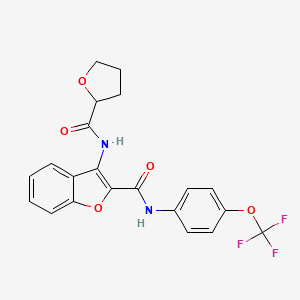3-(tetrahydrofuran-2-carboxamido)-N-(4-(trifluoromethoxy)phenyl)benzofuran-2-carboxamide