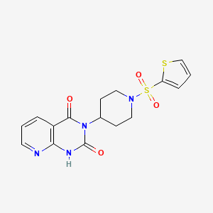 3-(1-(thiophen-2-ylsulfonyl)piperidin-4-yl)pyrido[2,3-d]pyrimidine-2,4(1H,3H)-dione