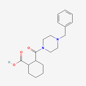 2-[(4-Benzyl-1-piperazinyl)carbonyl]-cyclohexanecarboxylic acid