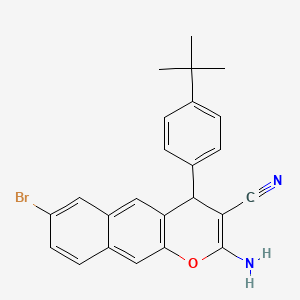2-amino-7-bromo-4-[4-(tert-butyl)phenyl]-4H-benzo[g]chromene-3-carbonitrile