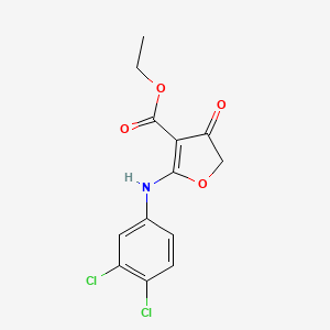 Ethyl 2-(3,4-dichloroanilino)-4-oxofuran-3-carboxylate