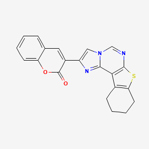 molecular formula C21H15N3O2S B2710007 3-(8,9,10,11-tetrahydro[1]benzothieno[3,2-e]imidazo[1,2-c]pyrimidin-2-yl)-2H-chromen-2-one CAS No. 1923120-04-0