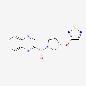 (3-((1,2,5-Thiadiazol-3-yl)oxy)pyrrolidin-1-yl)(quinoxalin-2-yl)methanone