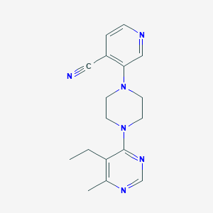 3-[4-(5-Ethyl-6-methylpyrimidin-4-yl)piperazin-1-yl]pyridine-4-carbonitrile