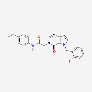 N-(4-ethylphenyl)-2-[1-(2-fluorobenzyl)-7-oxo-1,7-dihydro-6H-pyrrolo[2,3-c]pyridin-6-yl]acetamide