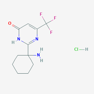 2-(1-Aminocyclohexyl)-6-(trifluoromethyl)-3,4-dihydropyrimidin-4-one hydrochloride