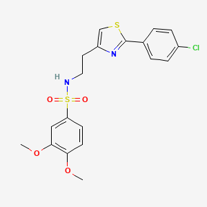 N-(2-(2-(4-chlorophenyl)thiazol-4-yl)ethyl)-3,4-dimethoxybenzenesulfonamide