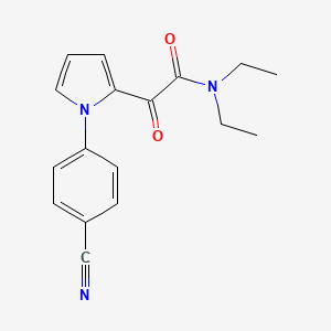 2-[1-(4-cyanophenyl)-1H-pyrrol-2-yl]-N,N-diethyl-2-oxoacetamide