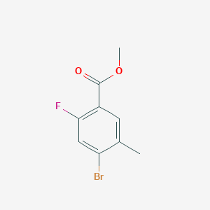 molecular formula C9H8BrFO2 B2710036 Methyl 4-bromo-2-fluoro-5-methylbenzoate CAS No. 1253927-05-7