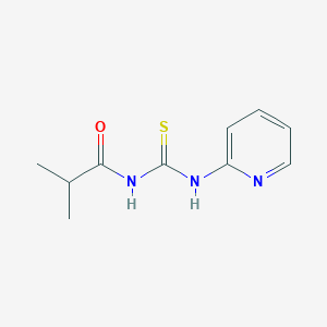 molecular formula C10H13N3OS B2710038 2-methyl-N-(pyridin-2-ylcarbamothioyl)propanamide CAS No. 446824-52-8